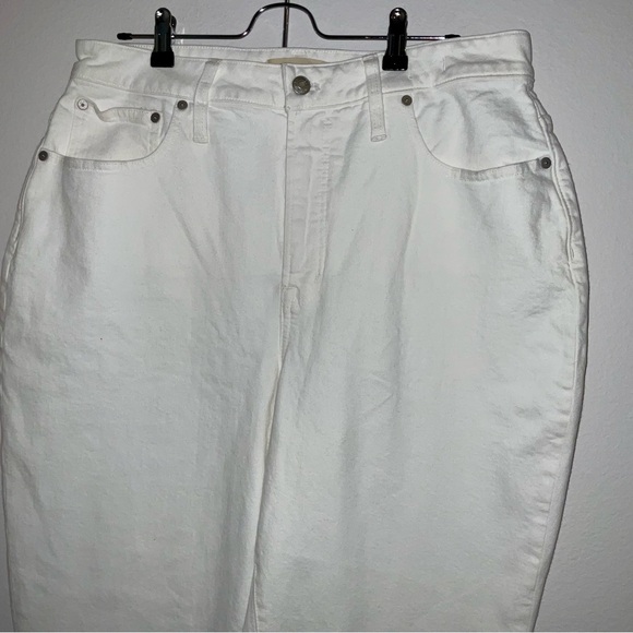 MADEWELL THE CURVEY PERFECT VINTAGE JEAN WHITE SIZE 32 TALL - Picture 5 of 9